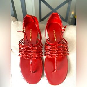 NWT never worn red Enzo Angiolini women’s 9.5 sandals